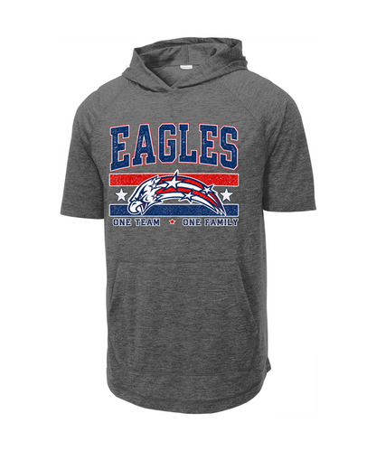 Dawson Football Booster Club- Eagles Performance Short Sleeve Hoodie