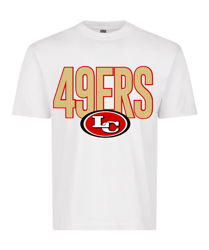 League City 49ers Football & Cheer- LC49ERS Football HeavyWeight Tee - White