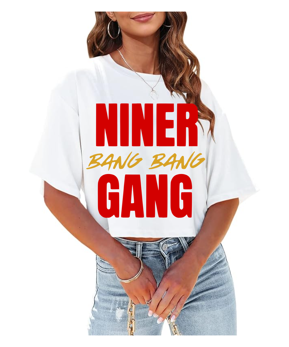 League City 49ers Football & Cheer BELLA+CANVAS Women's 6-Ounce Heavyweight Tee BC6110 - White