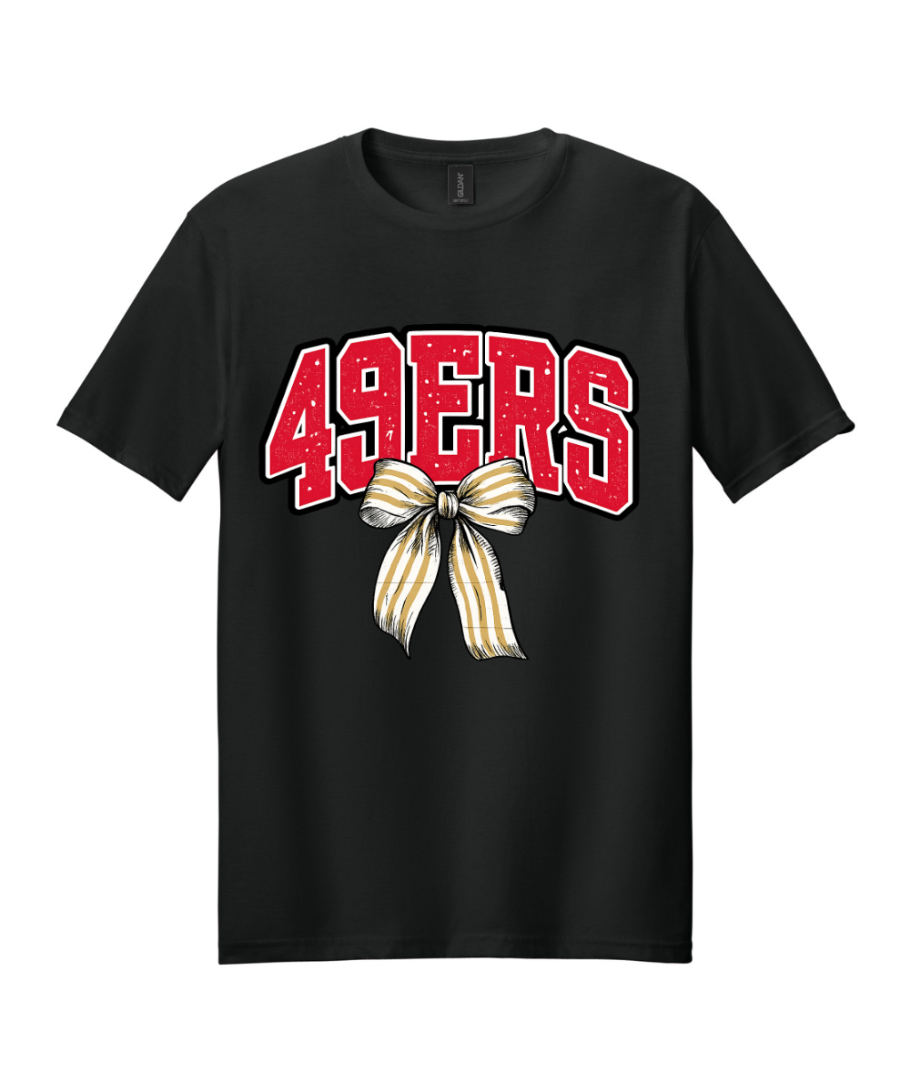 League City 49ers- 49ers Bow Cotton Tee