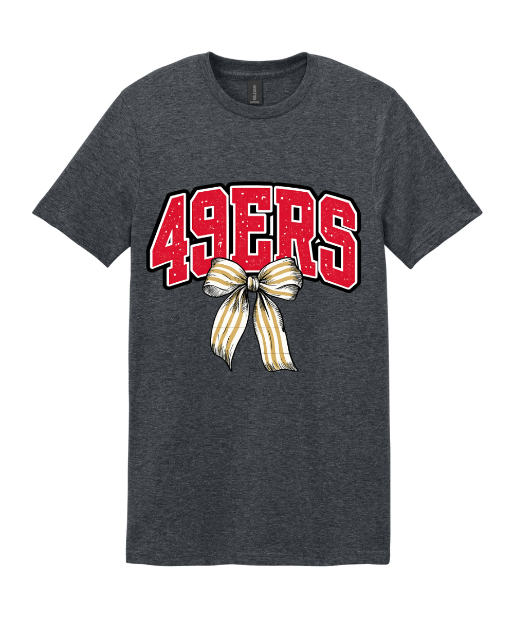 League City 49ers- 49ers Bow Cotton Tee