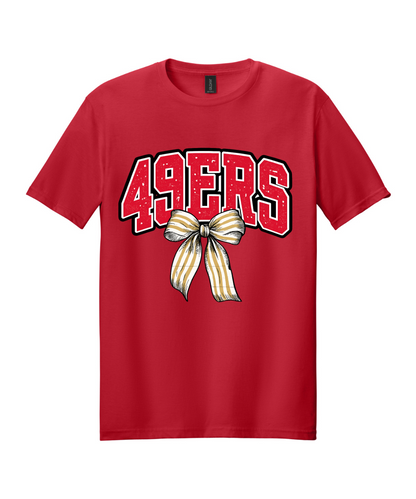 League City 49ers- 49ers Bow Cotton Tee