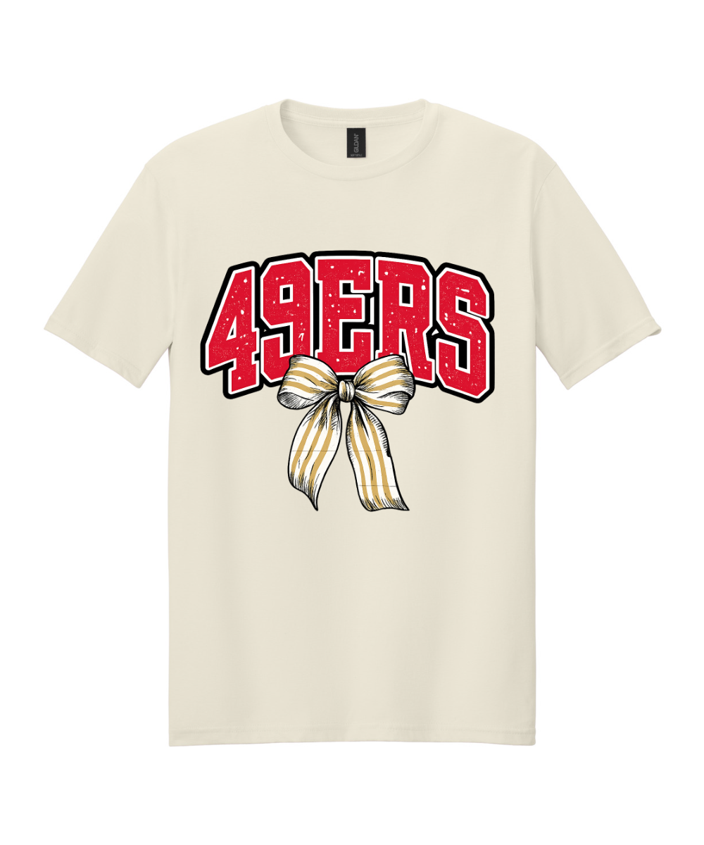 League City 49ers- 49ers Bow Cotton Tee