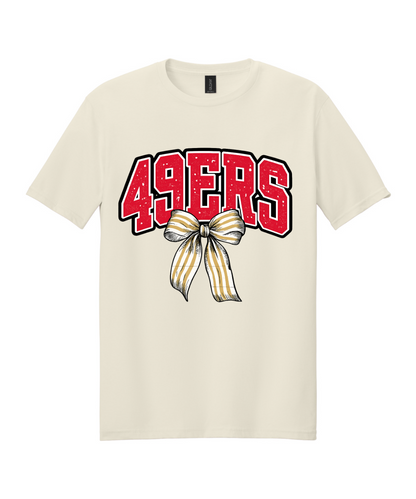 League City 49ers- 49ers Bow Cotton Tee