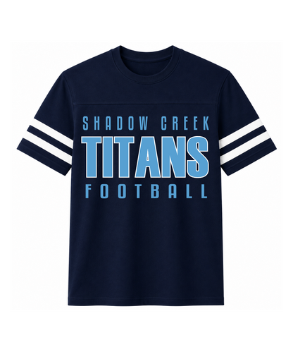 Shadow Creek Football- SC Titans Football Two Stripe Tee