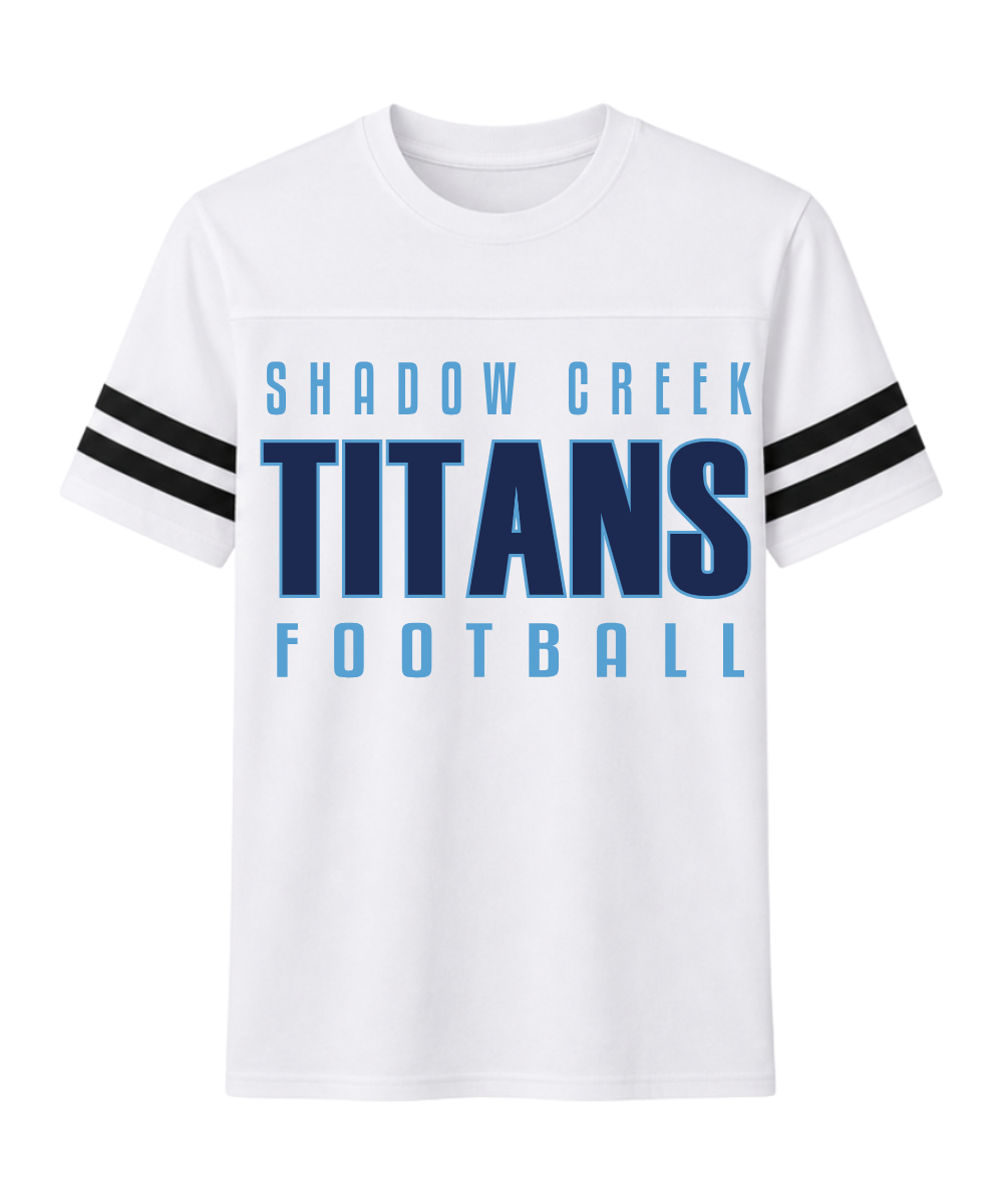 Shadow Creek Football- SC Titans Football Two Stripe Tee
