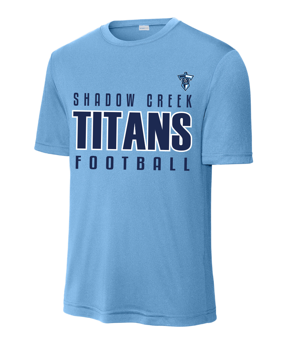 Shadow Creek Titans-  Titans Football Short Sleeve Performance Tee