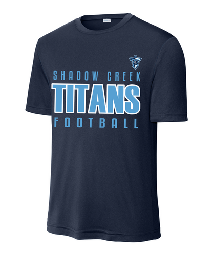 Shadow Creek Titans-  Titans Football Short Sleeve Performance Tee