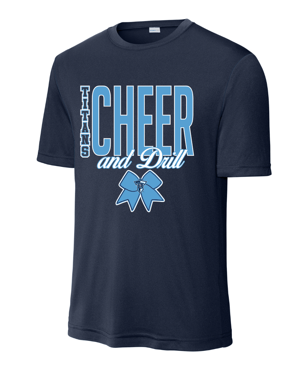 Shadow Creek Titans- Shadow Creek Cheer& Drill Short Sleeve Performance Tee