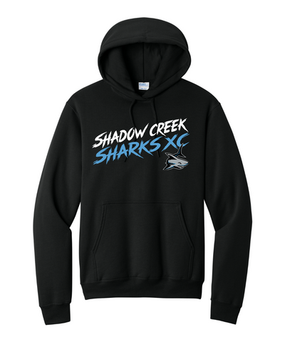 Shadow Creek Cross Country Track & Field - Shadow Creek Sharks XC Cotton Fleece Hoodie - Black