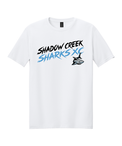 Shadow Creek Cross Country Track & Field - Shadow Creek Sharks XC Cotton Tee - White