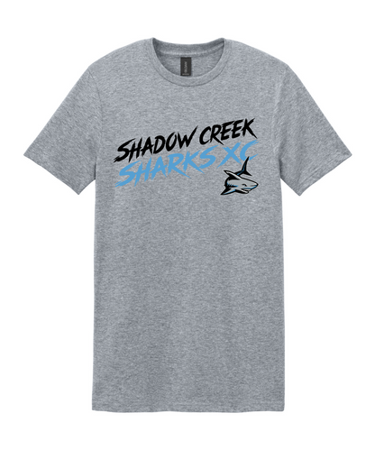 Shadow Creek Cross Country Track & Field - Shadow Creek Sharks XC Cotton Tee - Sport Grey