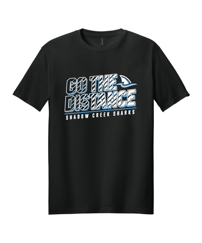 Shadow Creek Cross Country Track & Field - Go The Distance Cotton Tee - Black