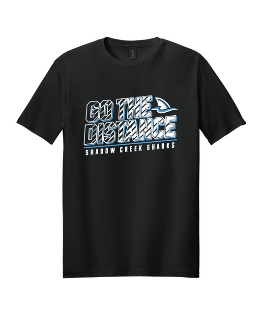 Shadow Creek Cross Country Track & Field - Go The Distance Cotton Tee - Black