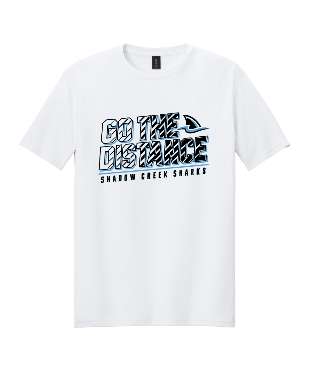 Shadow Creek Cross Country Track & Field - Go The Distance Cotton Tee - White
