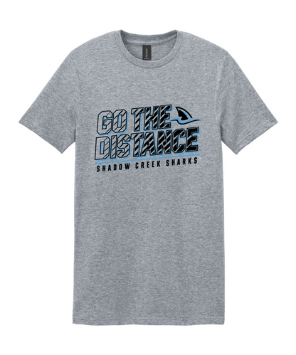 Shadow Creek Cross Country Track & Field - Go The Distance Cotton Tee - Sport Grey