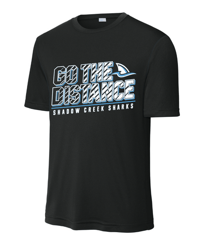 Shadow Creek Cross Country Track & Field - Go The Distance Performance Tee - Black