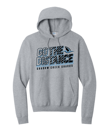 Shadow Creek Cross Country Track & Field - Go The Distance Cotton Fleece Hoodie - Athletic Heather