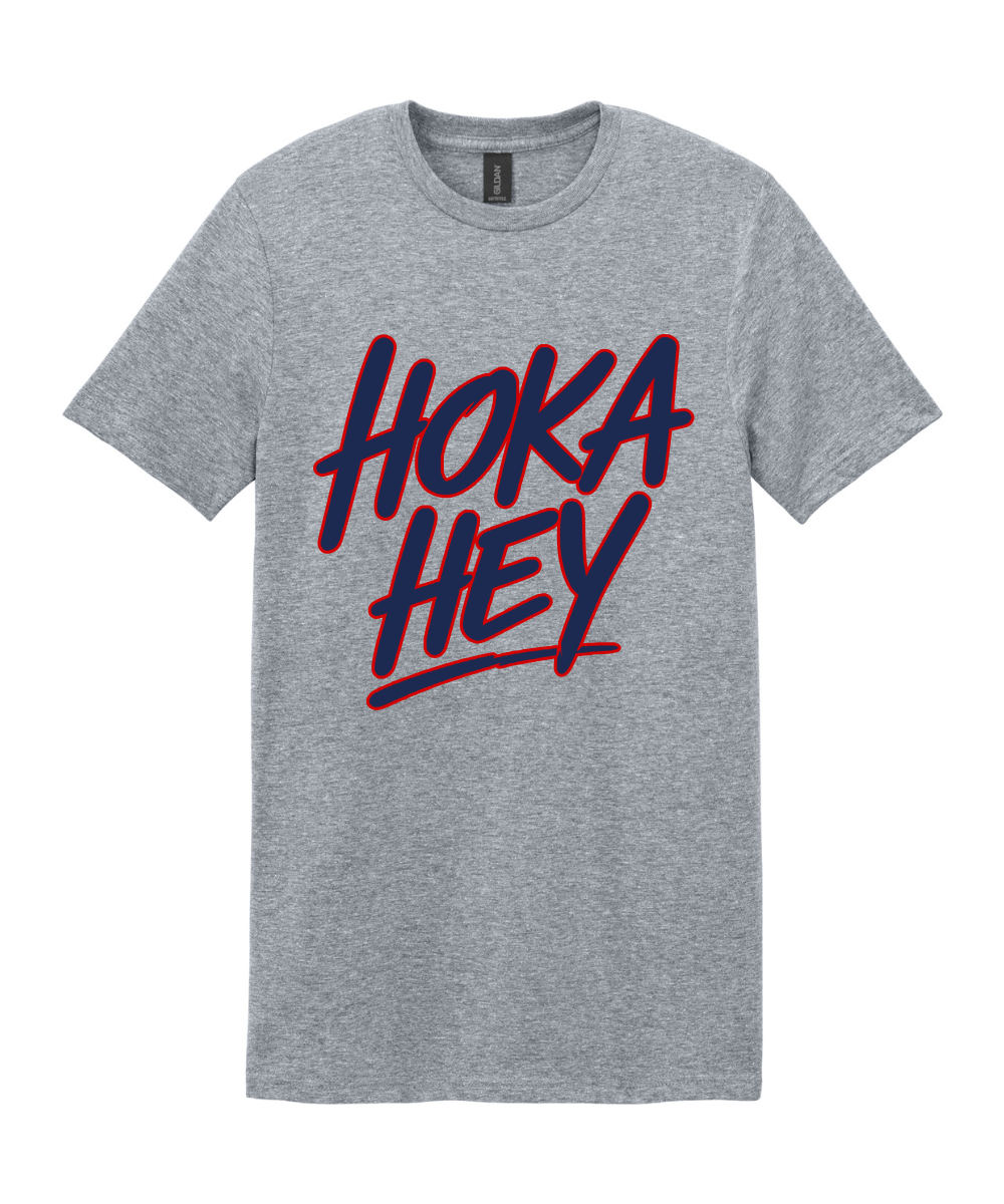 Manvel Football - Hoka Hey Script Cotton Tee