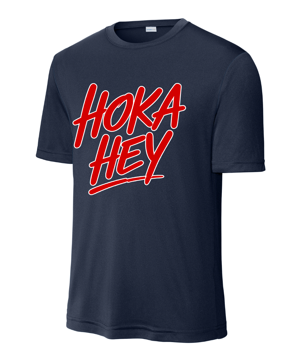Manvel Football - Hoka Hey Script Performance Tee