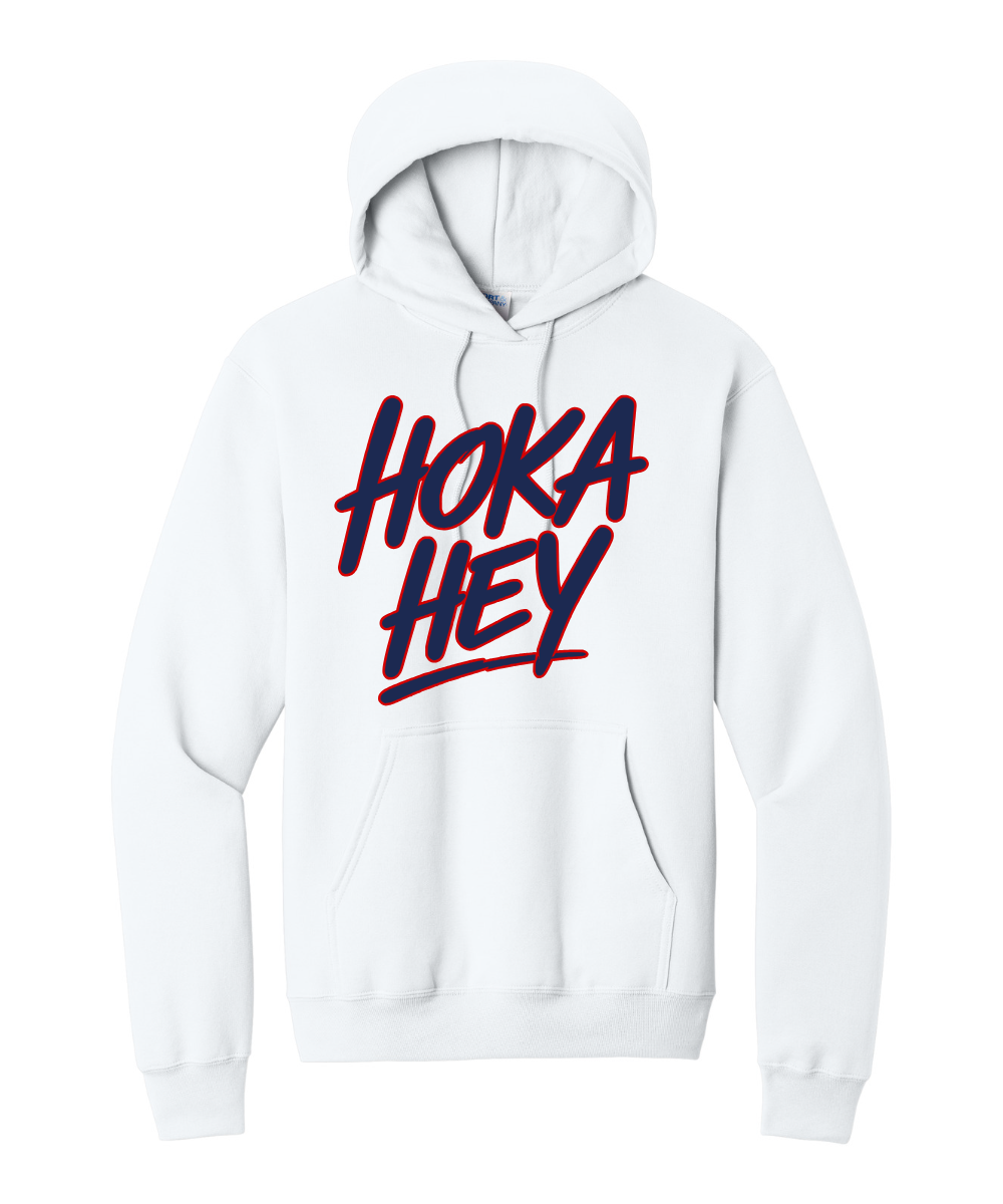 Manvel Football - Hoka Hey Script Cotton Fleece Hoodie