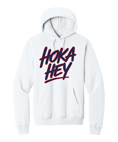 Manvel Football - Hoka Hey Script Cotton Fleece Hoodie