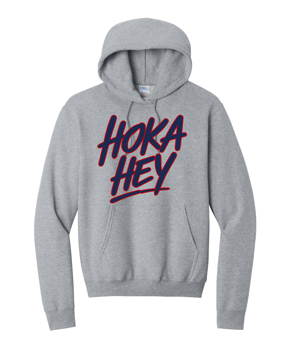 Manvel Football - Hoka Hey Script Cotton Fleece Hoodie