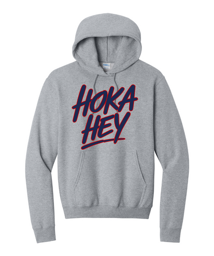 Manvel Football - Hoka Hey Script Cotton Fleece Hoodie