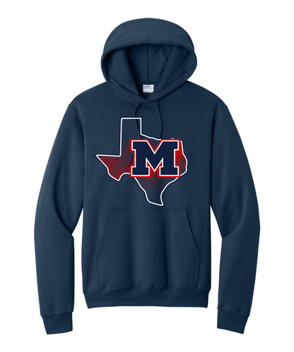 Manvel Football - Manvel TX Cotton Fleece Hoodie