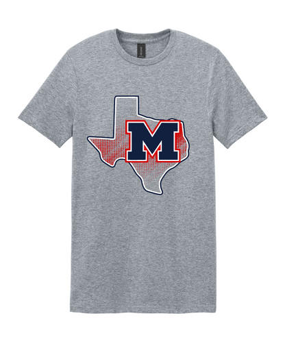 Manvel Football - Manvel TX Cotton Tee - Sport Grey