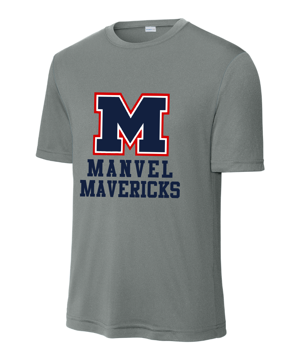 Manvel Swim - Big M Manvel Mavericks Performance Tee