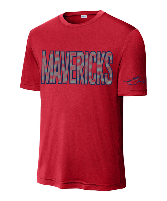 Manvel Volleyball - Mavericks Mesh Performance Tee