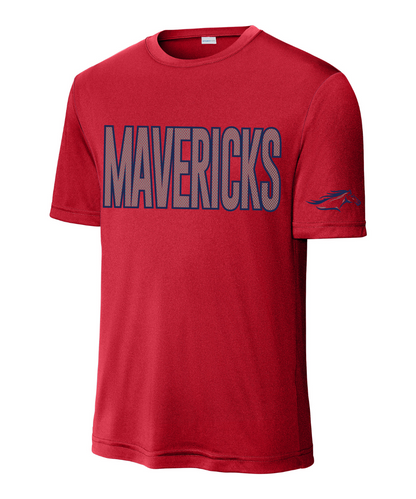 Manvel Football - Mavericks Mesh Performance Tee