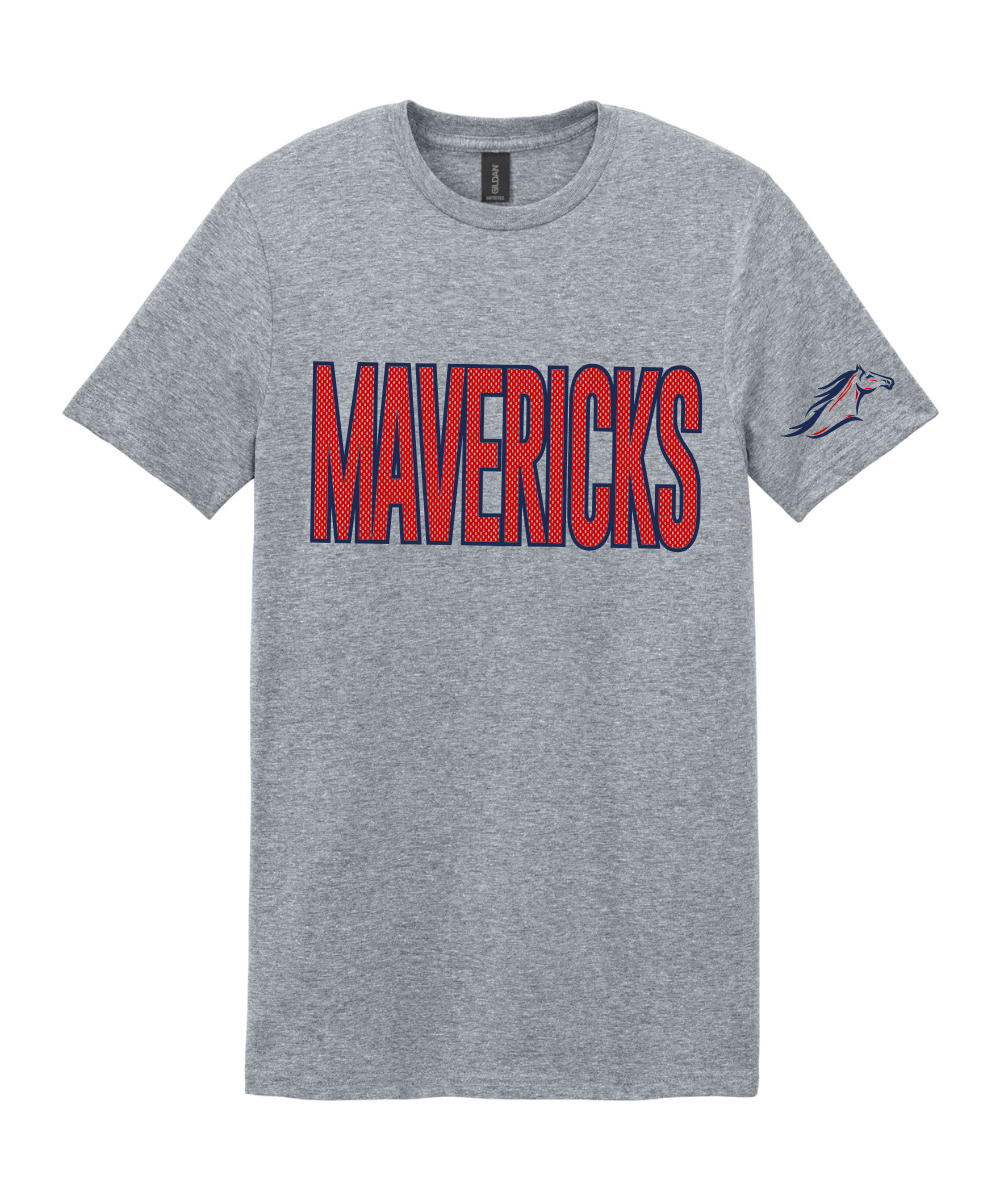 Manvel Volleyball - Mavericks Mesh Cotton Tee
