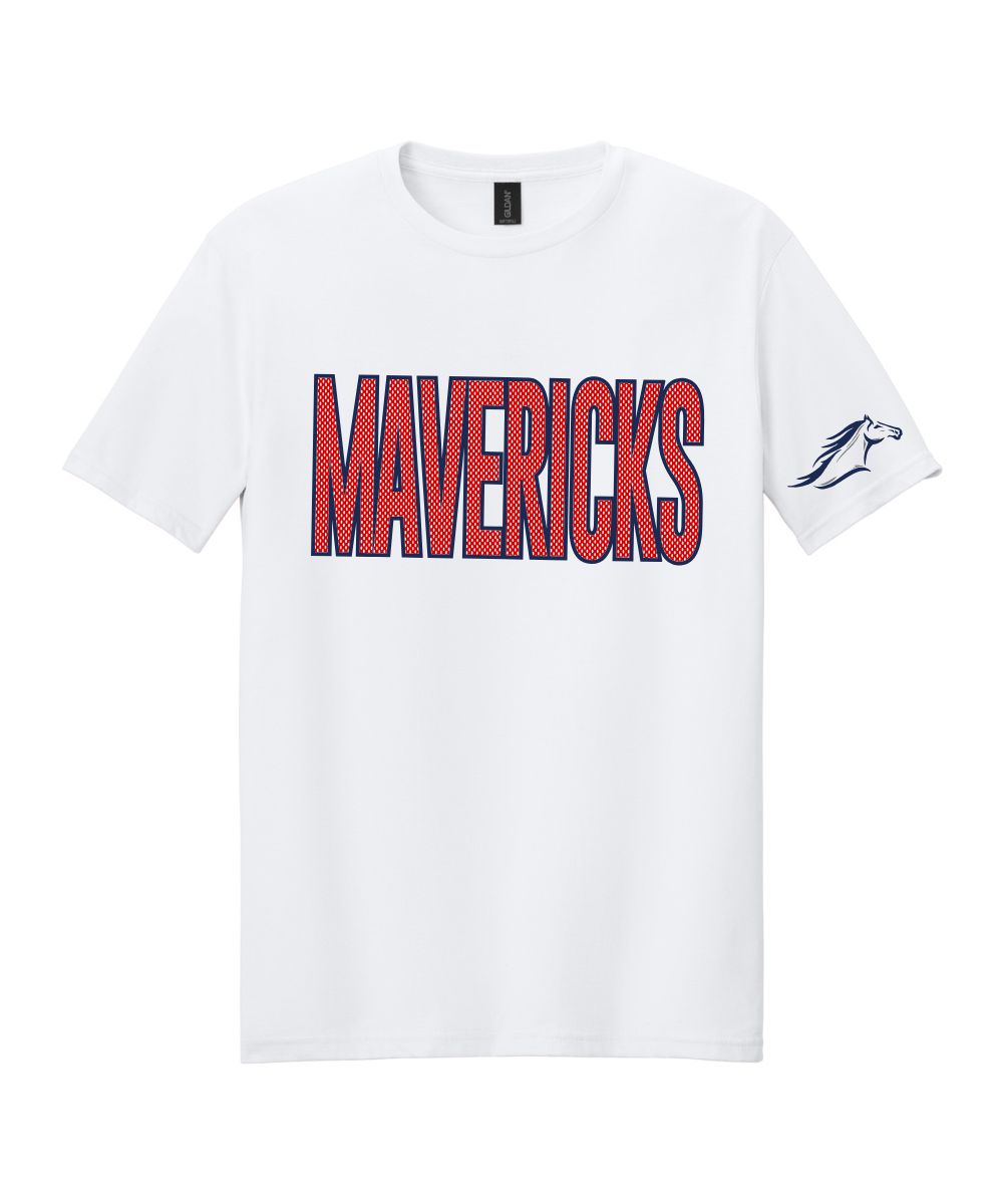 Manvel Football - Mavericks Mesh Cotton Tee