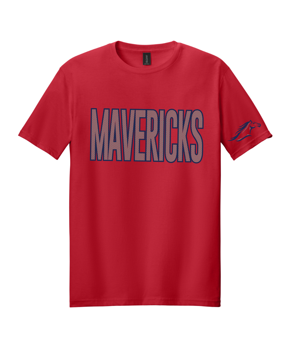Manvel Football - Mavericks Mesh Cotton Tee