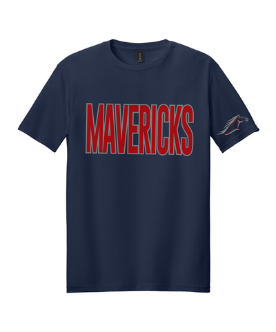 Manvel Football - Mavericks Mesh Cotton Tee