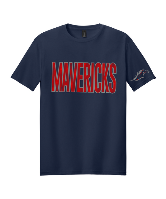 Manvel Volleyball - Mavericks Mesh Cotton Tee