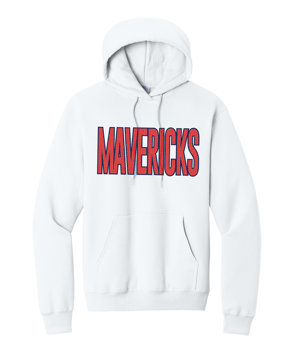 Manvel Football - Mavericks Mesh Cotton Fleece Hoodie