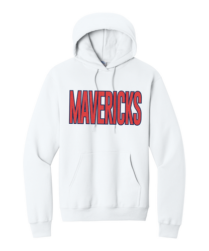 Manvel Volleyball - Mavericks Mesh Cotton Fleece Hoodie