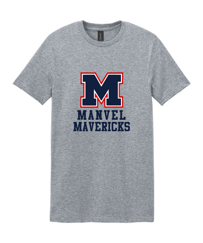 Manvel Football - Big M Manvel Mavericks Cotton Tee