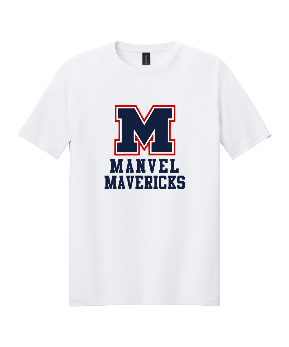 Manvel Football - Big M Manvel Mavericks Cotton Tee