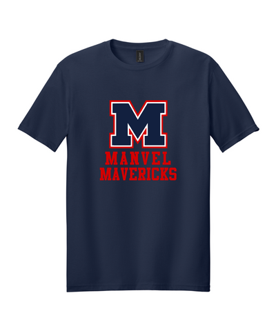 Manvel Baseball - Big M Manvel Mavericks - Navy