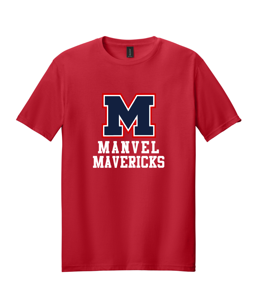 Manvel Volleyball - Big M Manvel Mavericks Cotton Tee