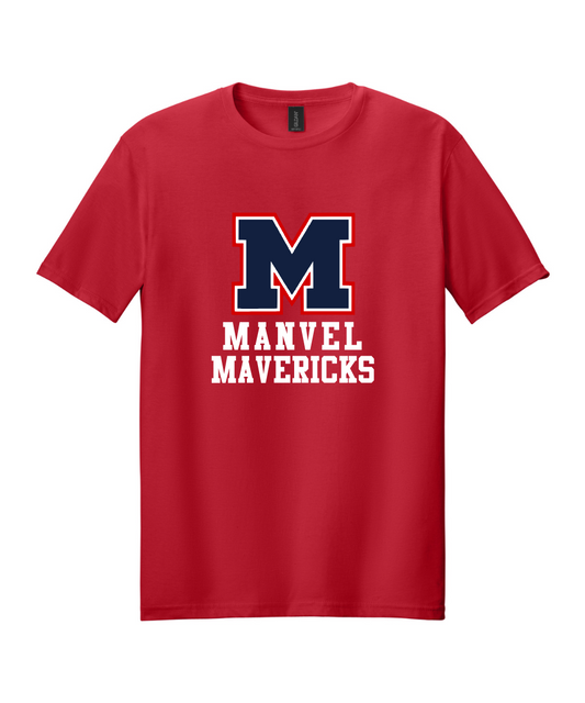 Manvel Volleyball - Big M Manvel Mavericks Cotton Tee
