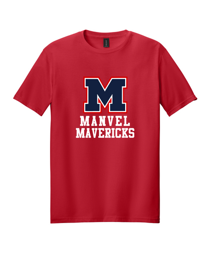 Manvel Cheer - Big M Manvel Mavericks Cotton Tee