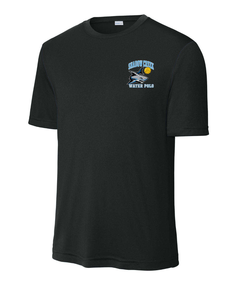 Shadow Creek Aquatics - Water Polo 2026 Performance Tee - Black