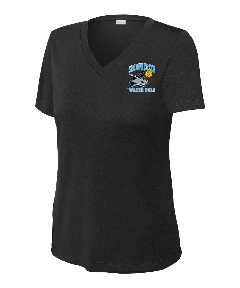 Shadow Creek Aquatics - Water Polo 2026 Ladies Vneck Performance Tee