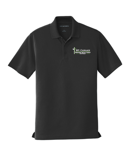 Mt Canaan Missionary Baptist Church - MBC Logo Port Authority Dry Zone Polo - Deep Black