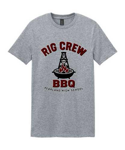 PHS BBQ Cook Team - PHS Rig Crew Logo Cotton Tee - Sport Grey